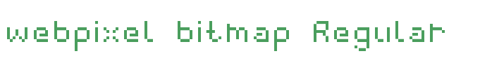 webpixel bitmap Regular